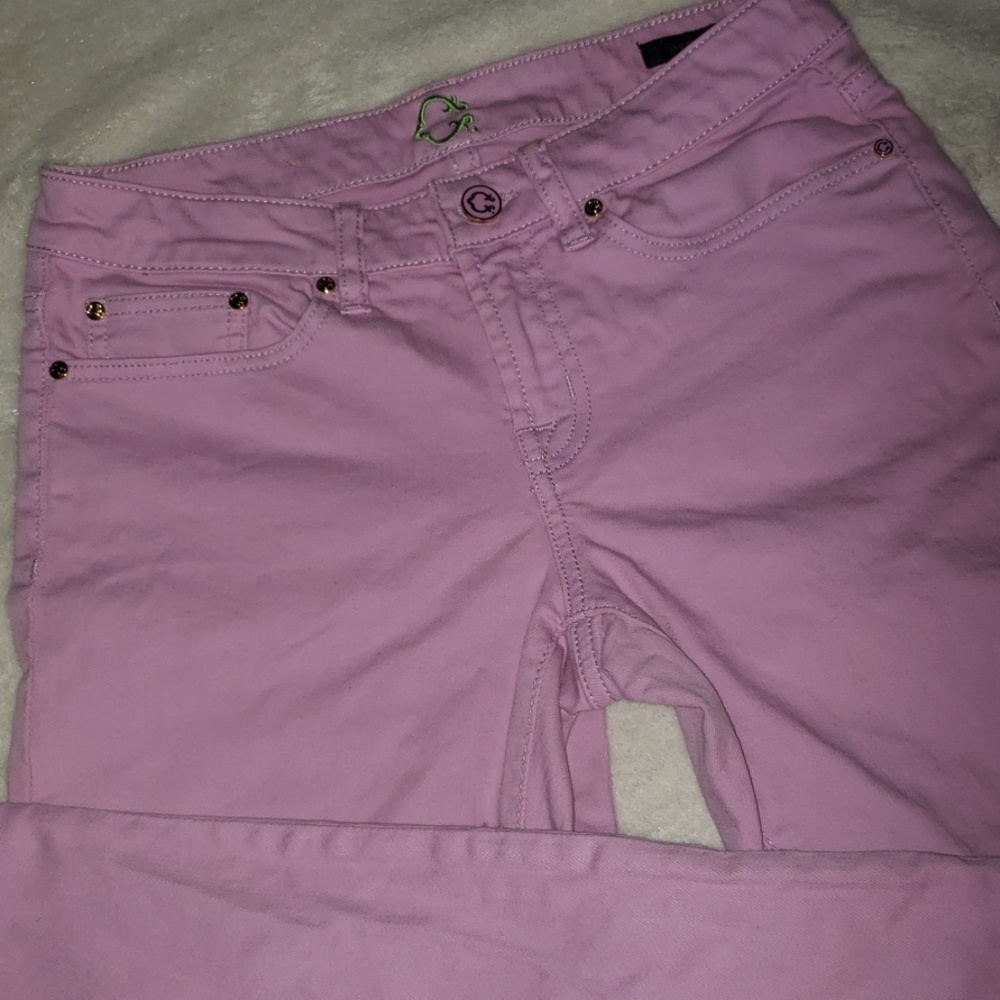 Lilac high waist skinny jeans